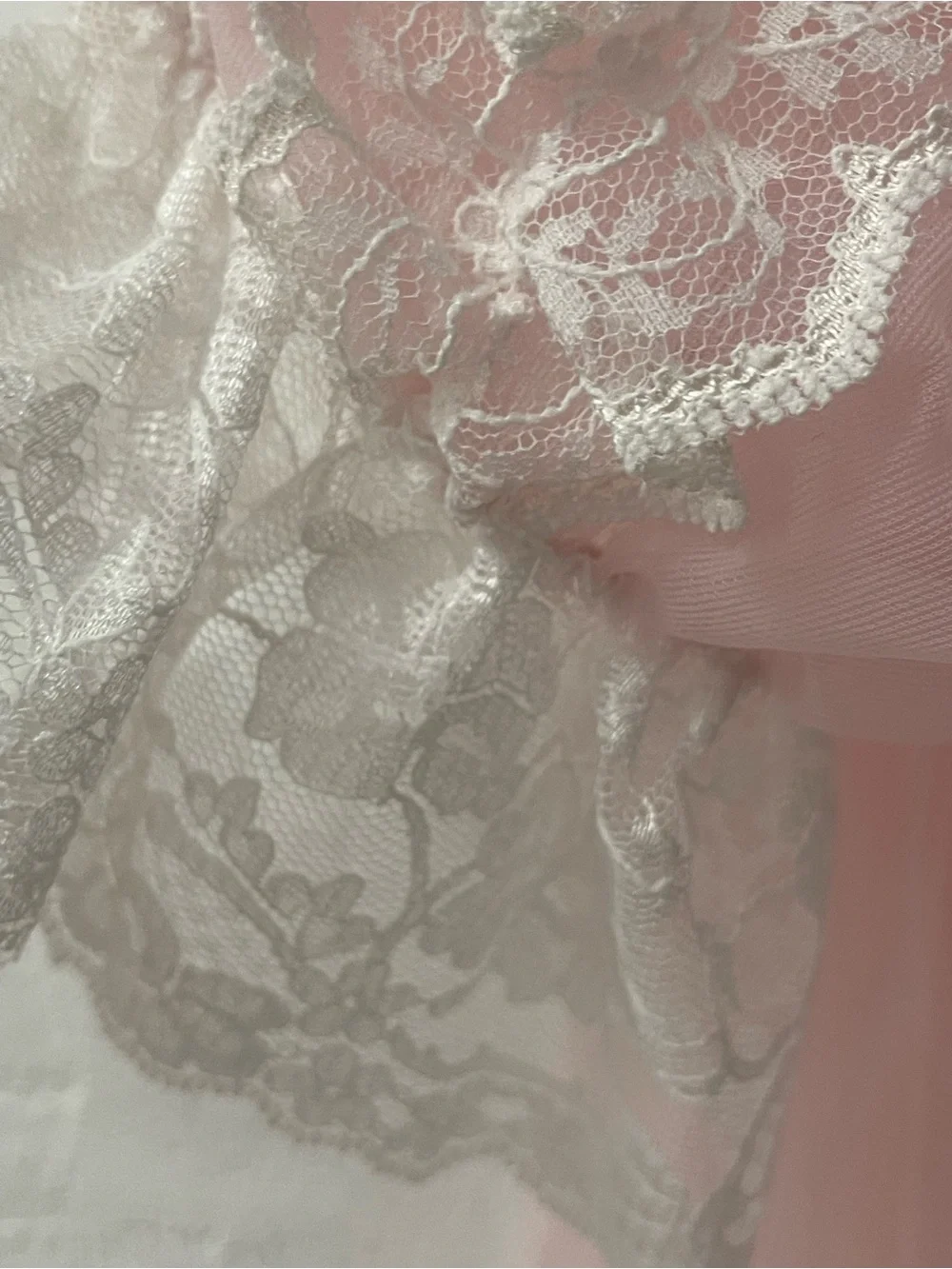 Vintage Lace Peignoir & Nightgown lace Inner Most Sears, maybe 1960s or 1970s. - Picture 6 of 12
